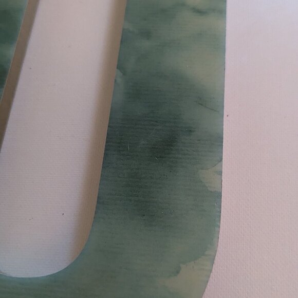 NWT Blue Sky Big Letter 'O' Marbled Alphabet Sign Fall Michael's Wall Home Decor - Picture 4 of 11